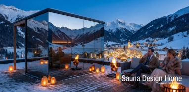 Szauna esti hangulat